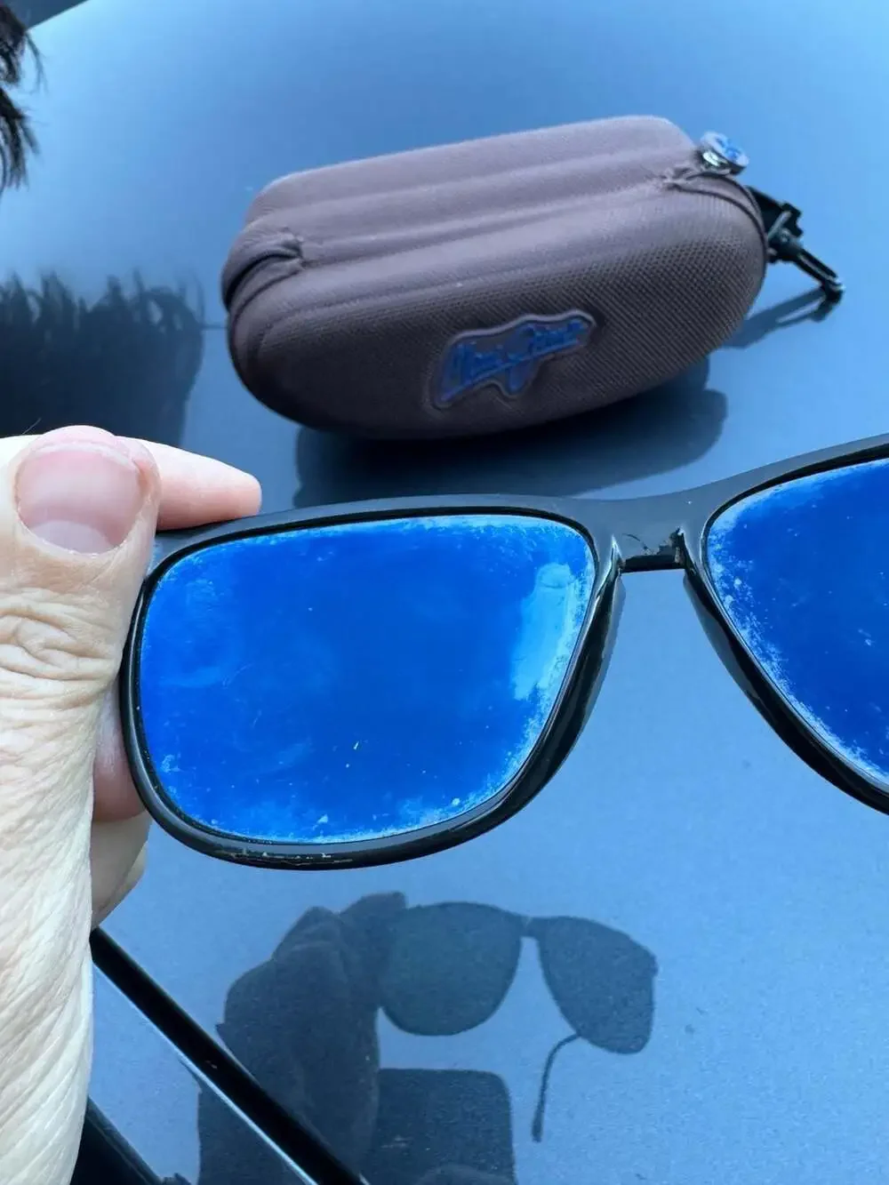 Maui Jim MJ-178-02 Black Polarized Sunglasses with Case